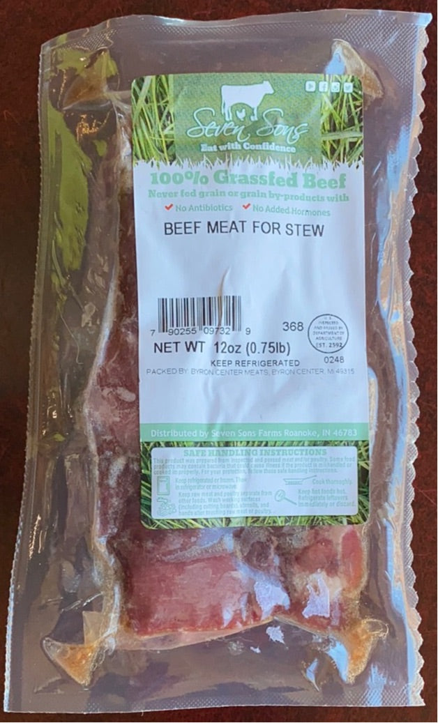 Beef, Stew Meat, Black Snake Cattle Company, Local, Grass Fed